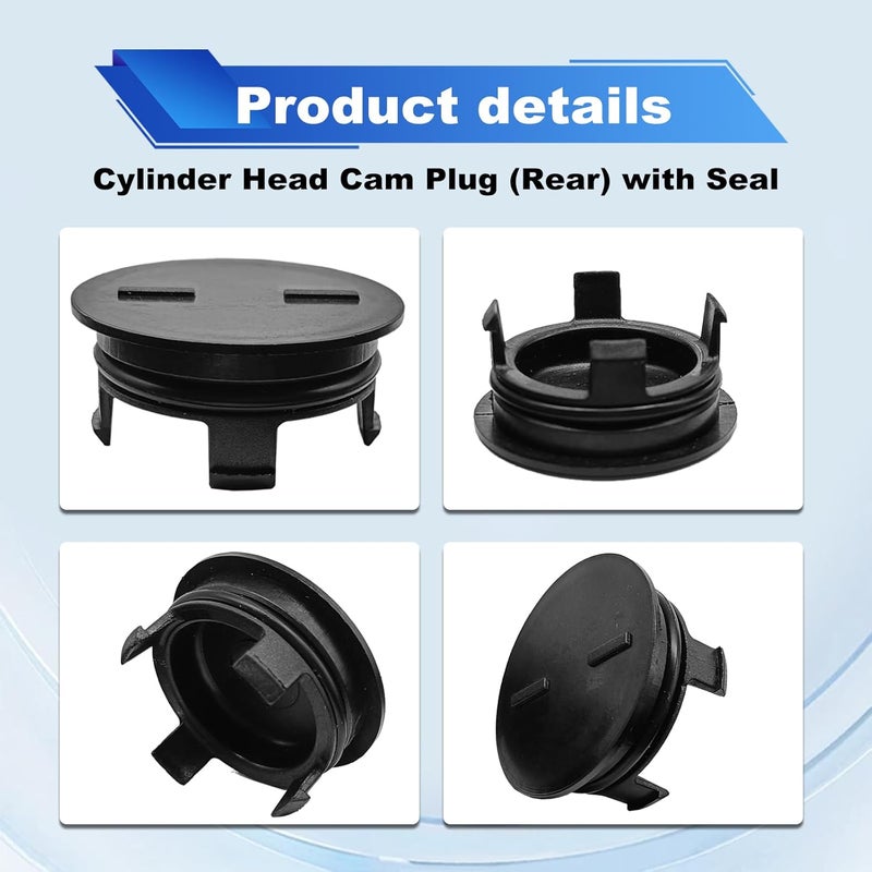 Pleoos Cylinder Head Rear Cam Plug Compatible with Honda Acura CR-V Civic Replace 12513P72003,KF811285,22501023310.1.6 1.7 1.8 2.0L - Image 2